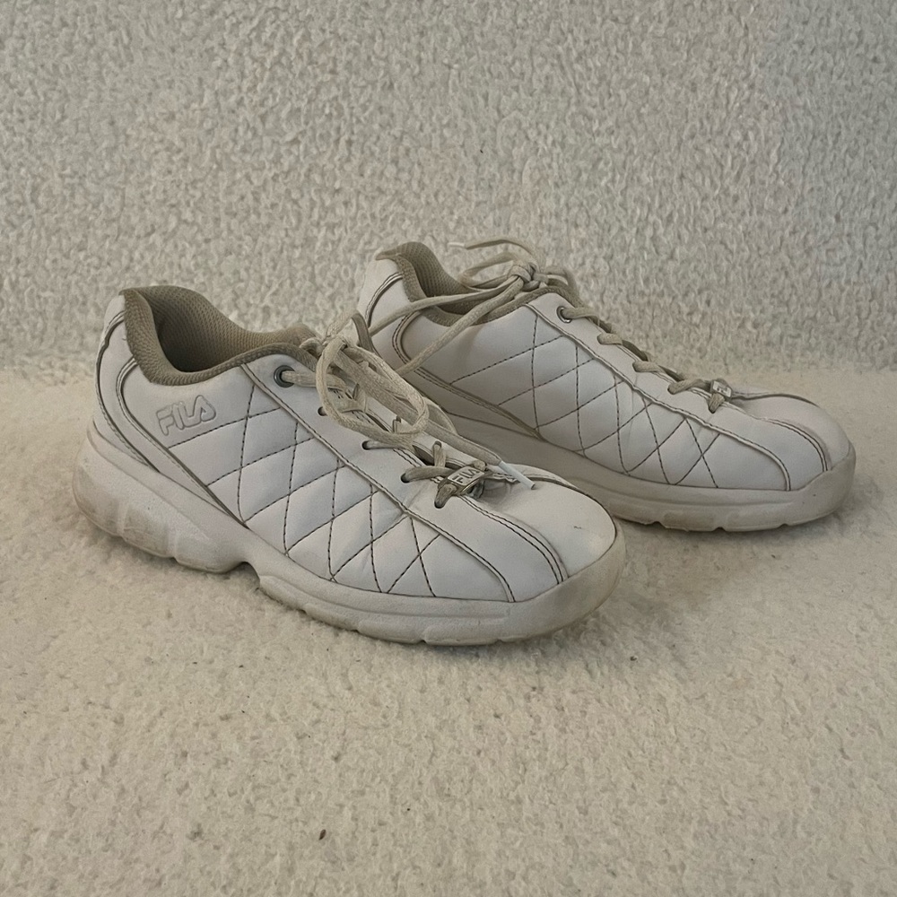 Vintage White Fila Sneakers
